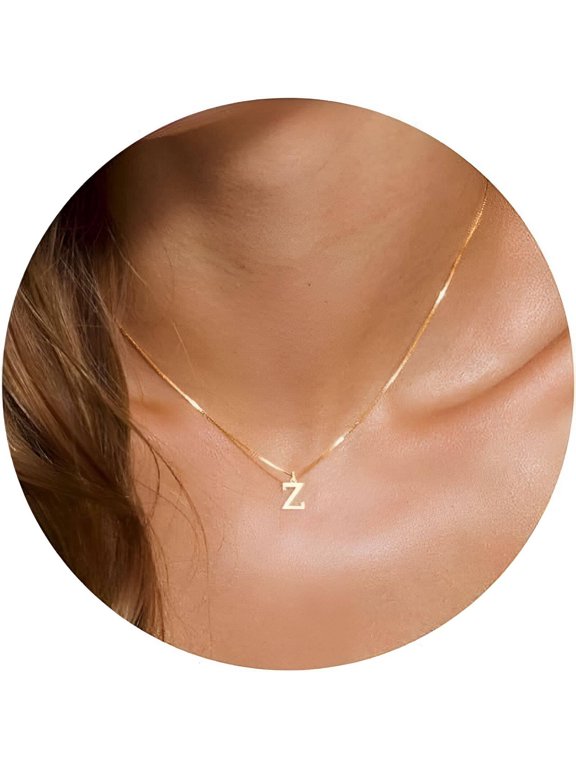 2026 New Letter D Necklace for Women Simple Design D Initial Necklaces for Women Showcasing Elegant and Personalized Charm Letter Pendant for Daily Office Gift Gold Stylez