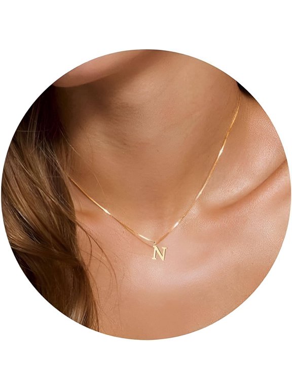 2026 New Letter D Necklace for Women,Versatile Style D Initial Necklaces for Women,Suitable for Daily Wear Letter Pendant,Gold,Stylen