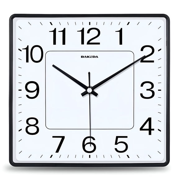 DESIGNICE 2026 New Living Room Mute Large Wall Clock Square Calendar Quartz Clock Creative Clocks Modern Simple and Fashionable Household Clock
