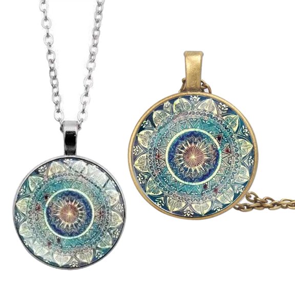 DESIGNICE 2026 New Long Necklaces for Women Spiritual Mandala Long Necklace Elegant Vintage Jewelry Personalized Necklace Jewelry Gift for Women for Casual Party Work