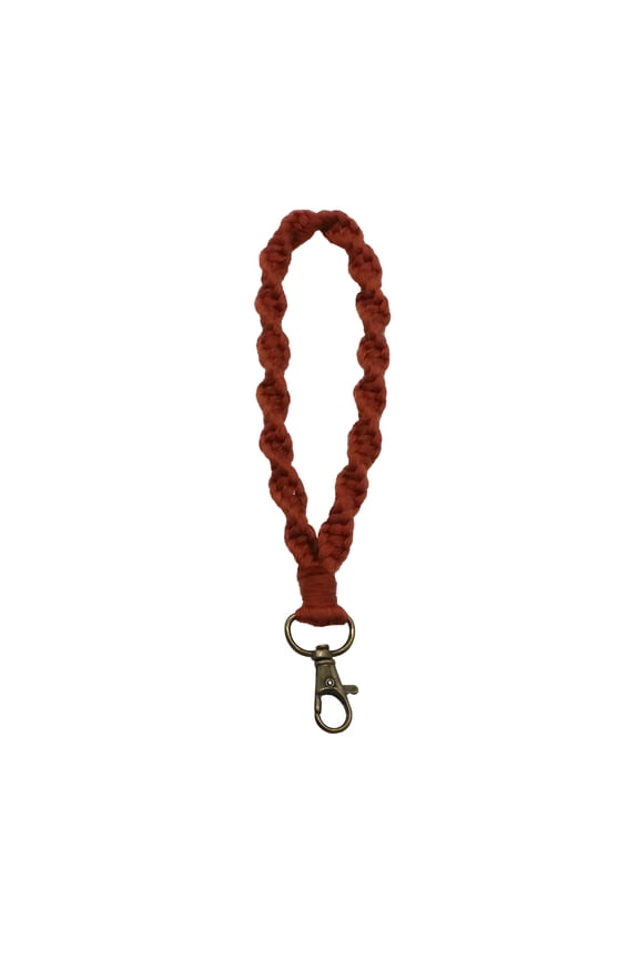 2026 New Macrame Keychain Wristlet Keychains for Women Handmade Hand Wrist Strap with Hanging Buckle - Car Keys Cute Key Chains Boho Keyring Bracelet for Girls