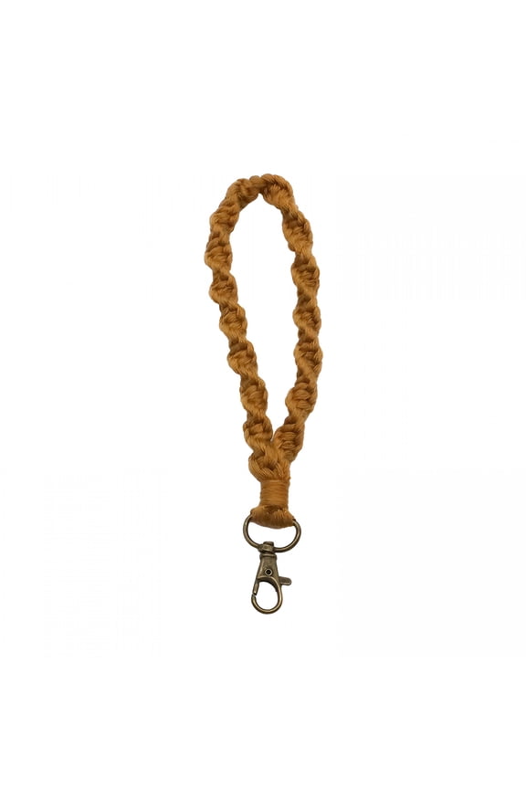 2026 New Macrame Keychain Wristlet Keychains for Women Handmade Hand Wrist Strap with Hanging Buckle - Car Keys Cute Key Chains Boho Keyring Bracelet for Girls