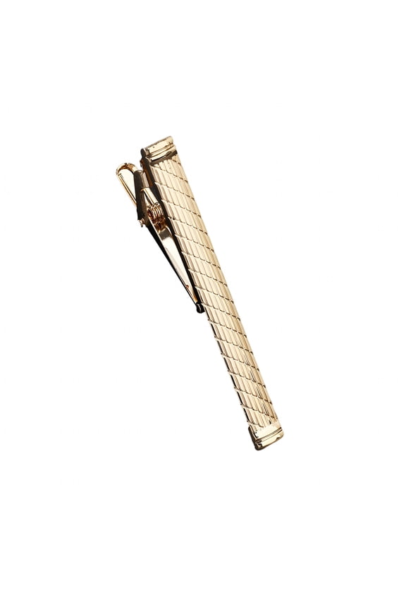 2026 New Men Engraved Alloy Tie Clip Wedding Party Brass Golden Necktie Clip Pin Clamp Tie Pins for Men for Business, Wedding, Formal, Office, Party