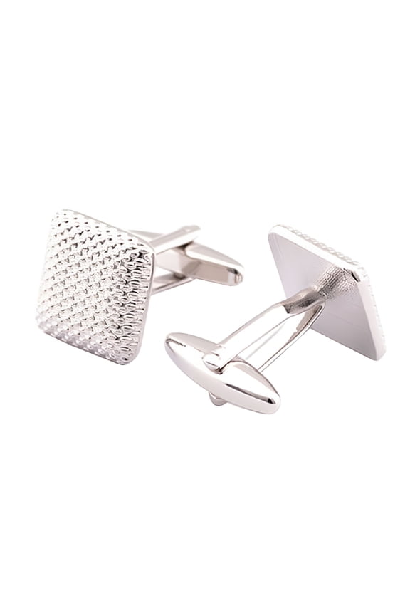 2026 New Men'S Business Shirt Cufflinks Wedding Party Gift Silver Color Cuff Link, for Formal Wear, Business Meetings, Weddings, Special Events, Gifts.