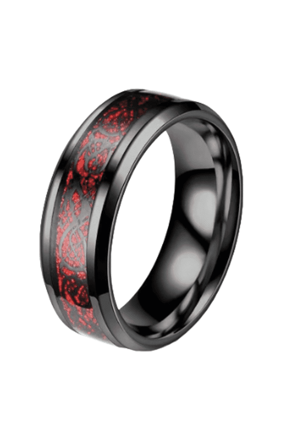 2026 New Mens Rings Dragon Pattern Engraving Stainless Steel Rings Versatile for Any Occasion Tungsten Rings for Women for Daily Wear Party Wedding Engagement Dating 11