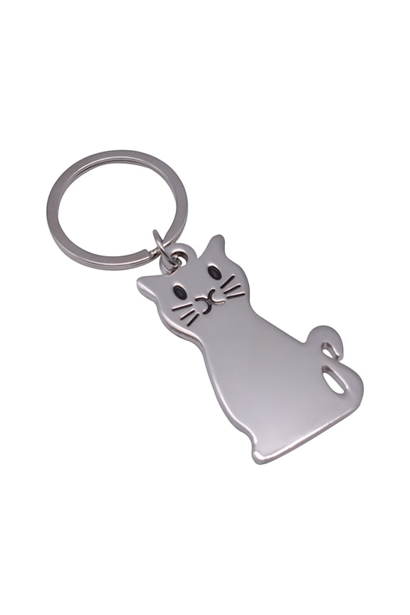 2026 New Metal Custom Advertising Small Gift Pendant Metal Smooth Cat and Dog Key Chain Pendant Accessories Blanks for Projects Bulk for Diy,Crafts,Party Favors,Keychains,Gifts