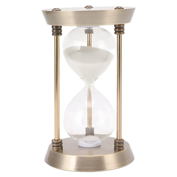 DESIGNICE 2026 New Metal Hourglass Sand Timer Decorative Vintage High Glossy Sand Replaceable Sandglass Clock for Home,Office,Study,Desk,Decoration,Gift