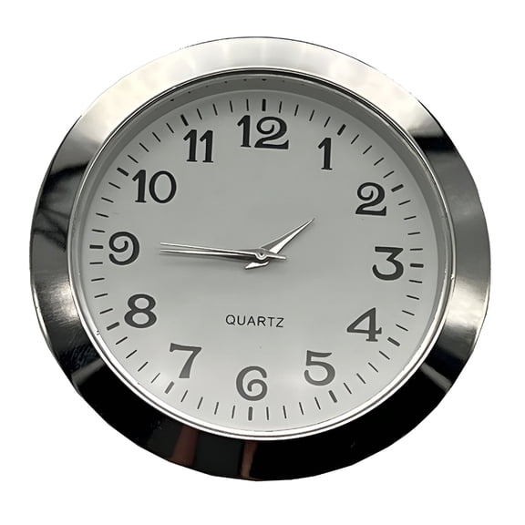 DESIGNICE 2026 New Mini Clock Insert Quartz Movement Round 55Mm Round Quartz Clock Insert for Clock Repair, Diy Projects, Wall Clocks, Home Decor, Crafting, Custom Clock Creation.
