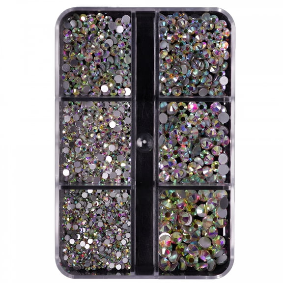 DESIGNICE 2026 New Mixed Size Non-Hotfix Crystal Gems for Face,Nail,Clothing,Shoe&Bag Bling Decorations Flatback Rhinestones