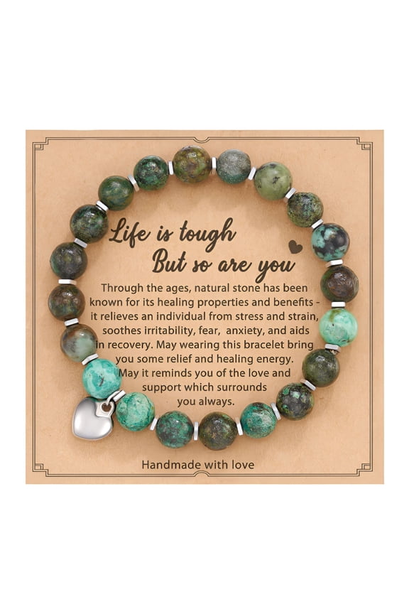 2026 New Natural Stone Bracelet Amethyst Healing Bracelet Inspirational Stress Relief Gifts for Women and Teen Girls Amethyst Bracelet