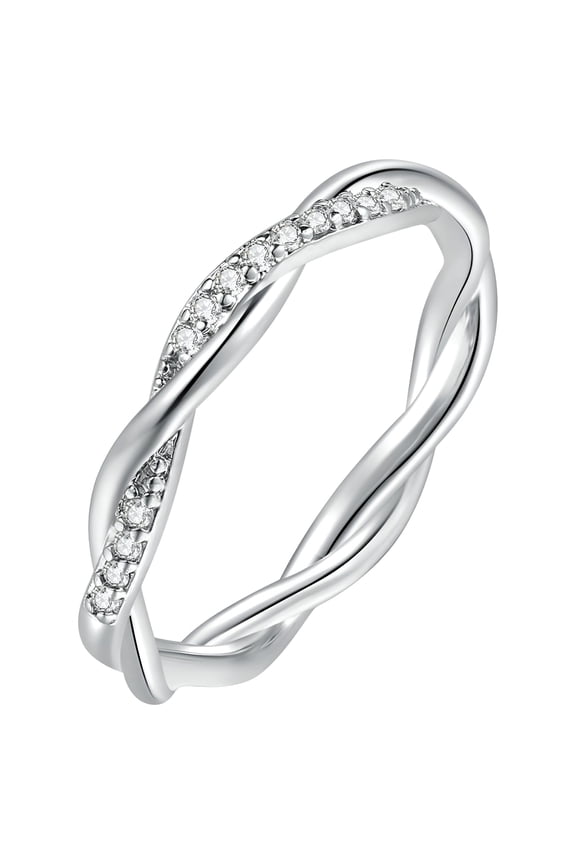 2026 New New Year Silver Birthstone Rings for Women Diamond Cubic Zirconia Ring Promise Rings for Couples Mothers Birthday Gift for Mom Dainty(Silver,6)