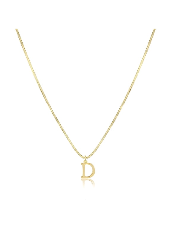 2026 New Personalized Initial D Necklace for Women - Dainty Letter Pendant Necklace, 45Cm/17.7In Copper Chain, Trendy Layering Jewelry for Everyday Wear