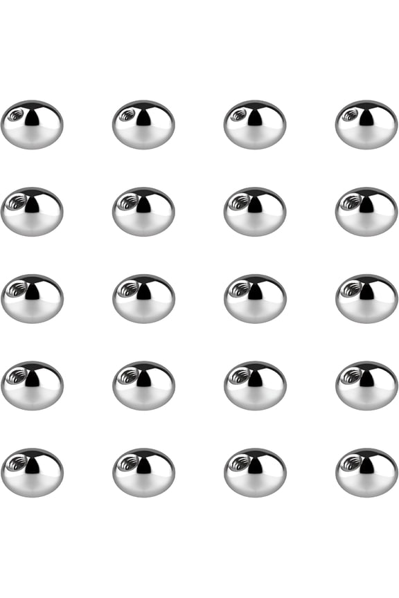 2026 New Piercing Balls 14G, 16G Externally Threaded - Use for Anti Eyebrow, Ear Lobe, Cartilage, Helix, Labret Stud Lip Rings, Snake Bites, Septum Balls Piercing Jewelry Parts