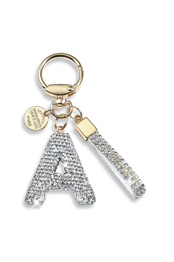 2026 New Purse Charms Alphabet Design Bag Charms for Handbags Rhinestone Craft Purse Charms for Handbags A for Customizing Handbags Personalizing Accessories Gifting Stylish Keychains.