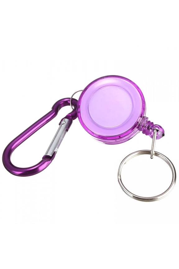 2026 New Retractable Key Chain Badge Holder Id Carabiner with Key Ring Gourd Buckle Plastic Shell for Work, Office, Id Badges, Security Access, Travel, Key Storage