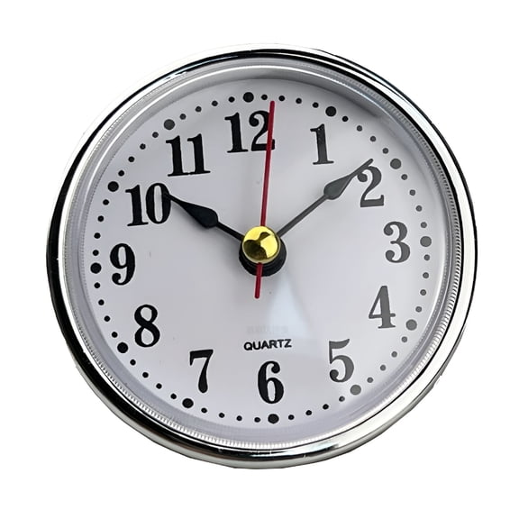 DESIGNICE 2026 New Retro Clock Insert Diy Round Clock Arabic Number Inlaid Clock with Clock Movement for Home Decor, Wall Clocks, Diy Projects, Living Room, Office, Vintage Styling