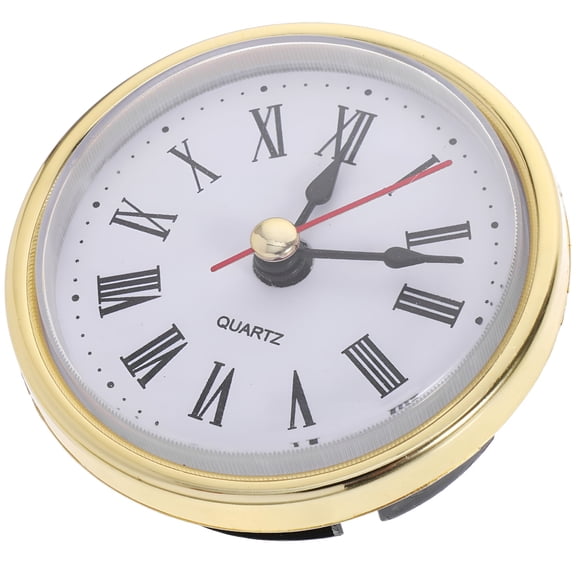DESIGNICE 2026 New Retro Clock Insert Diy Round Clock Roman Number Inlaid Clock with Clock Movement for Wall Clock, Desk Clock, Craft Projects, Diy Clock Repair