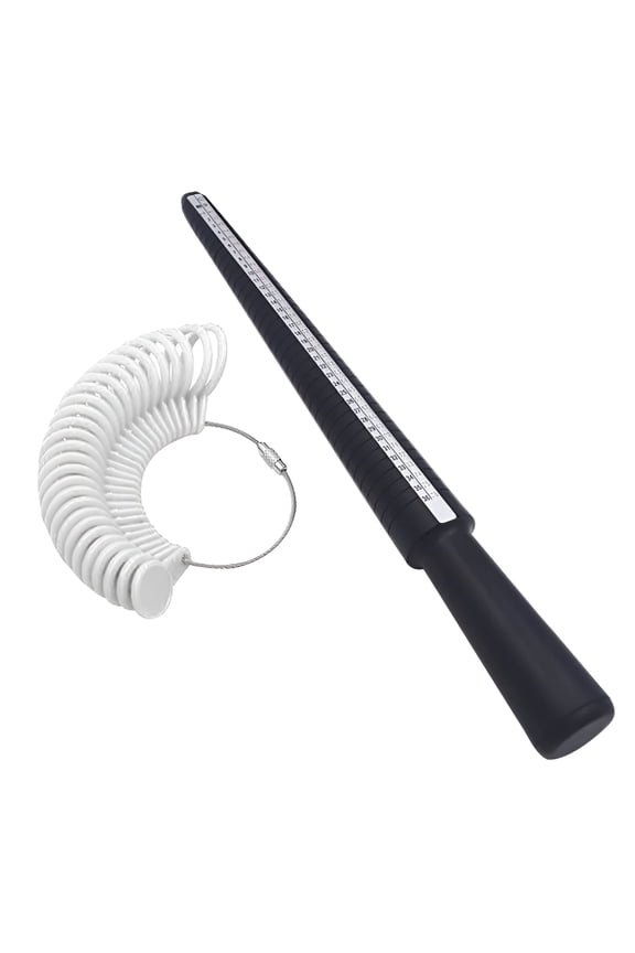 2026 New Ring, Ring Size Stick Mandrel Finger Gauge Ring Sizer Set Measuring Sizes Jewelry Tool for Jewelry Making, Repair, Design, Crafting White