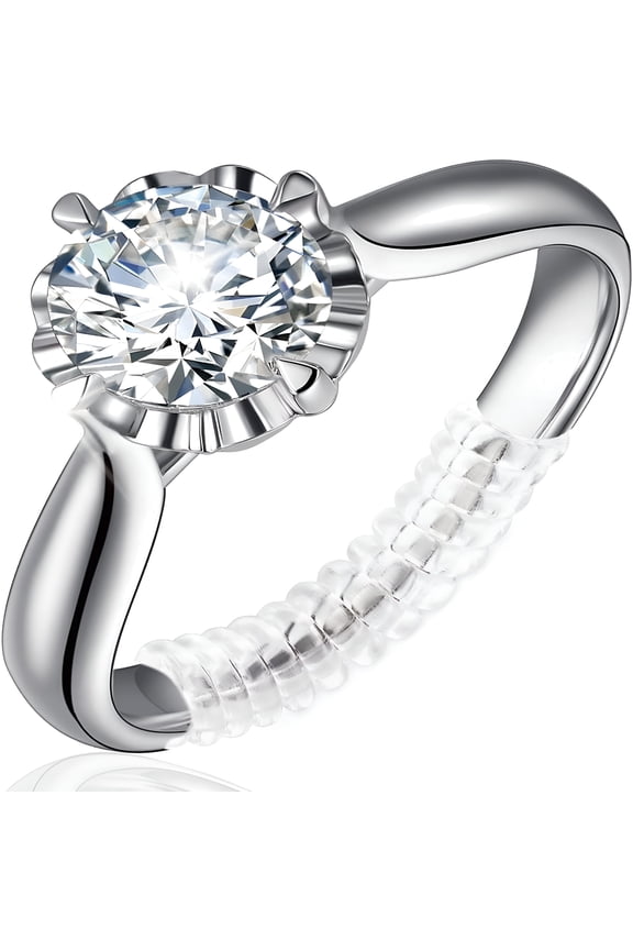 2026 New Ring Size Adjuster for Loose Rings,5 Pack Invisible Jewelry Guards for Women and Men,Resizer,Spiral Silicone Tightener,For Resizing,Ring Fit,Jewelry Adjustments,Daily Wear.