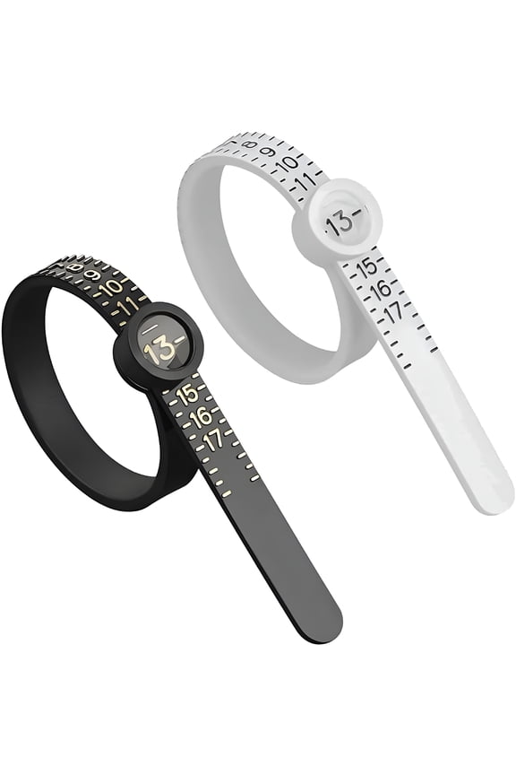 2026 New Ring Sizer Measuring Tool Reusable Finger Size Gauge Jewelry Sizing Tool 1-17 Usa Rings Size 2Pcs
