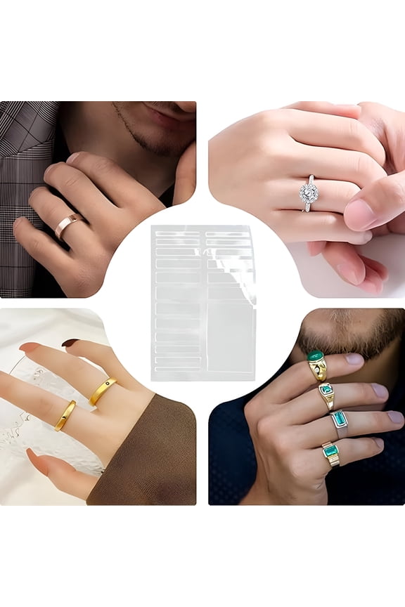 2026 New Ring Tightener,Invisible Size Adjuster,Transparent Fit Guard,19-Piece Clear Ring Reducer for Secure Fit During Exercise,Engagement Rings,Comfortable Everyday Jewelry Support