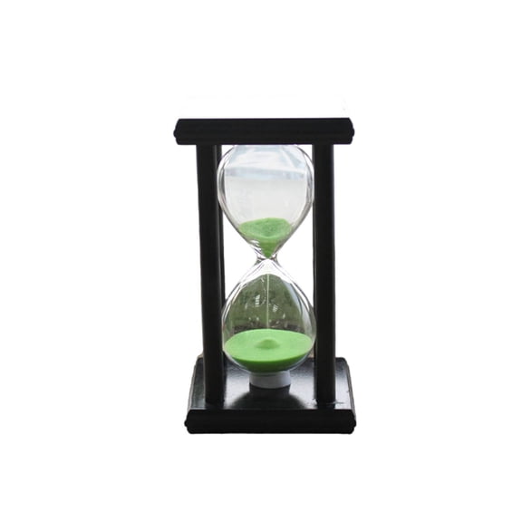 DESIGNICE 2026 New Sand Timer,Stylish Pillar Hourglass Hourglass,30-Minute Precise Timing Represents Time and Patience Vintage Decorative,Black Green