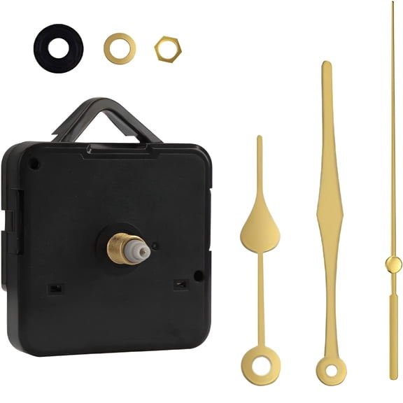 DESIGNICE 2026 New Silent Quartz Clock Mechanism Movement Kits Battery Powered Long and Short Shaft Diy Wall Clock Mechanism Parts Motor Replacement for Repair Home Restaurant Hotel Office Classroom