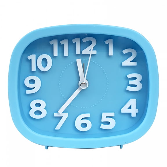 DESIGNICE 2026 New Silent Quartz Clocks,Retro Backlight Cute Simple Design Small Desk Clock with Night Light,Silent Non-Ticking,Battery Powered,For Decor,Bedrooms,Travel,Kitchen,Bedside Desktop
