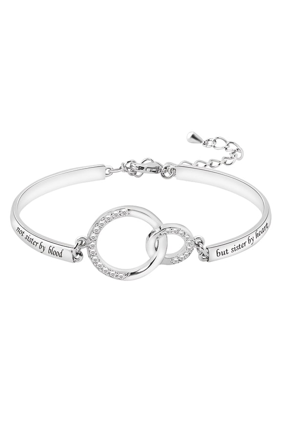 2026 New Sister By Heart Bracelet Gifts for Women Girls Birthday New Year Gift, for Birthdays, Holidays, Special Occasions, Sisterly Love, Personalized Gifts, Casual Wear