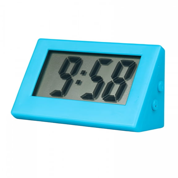DESIGNICE 2026 New Small Digital Clock,Lcd Digital Electronic Clock,Travel Clock,Portable Desk Clock,No Tick Electric Alarm Desk Clock,Battery Operated,Digital Alarm Clock for Table Bedroom