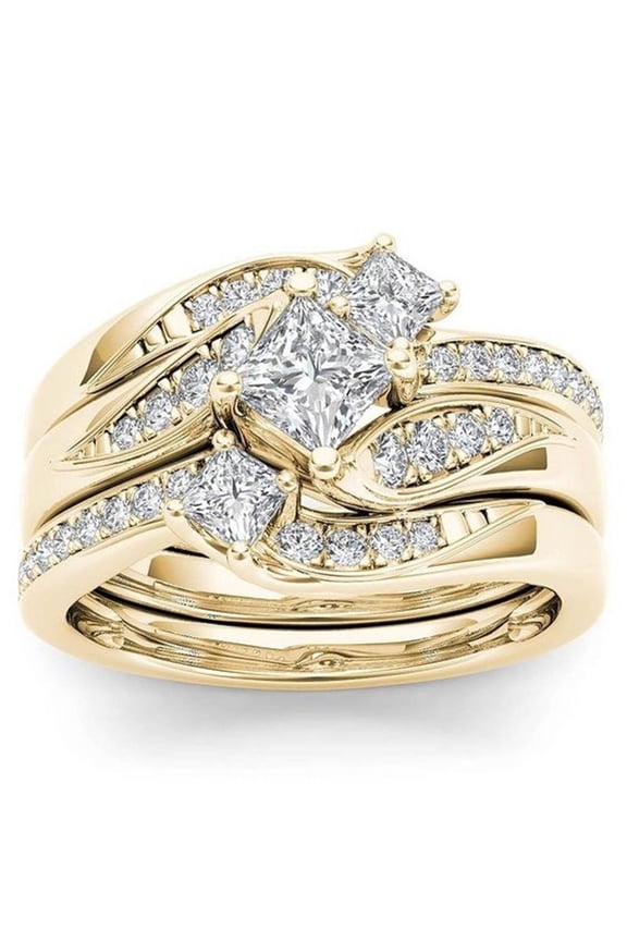 2026 New Sterling Silver Rings Perfect for Any Mood Jewelry Rings Subtle Yet Striking Rings for Women for Party Work Casual Dating Gold Combination1
