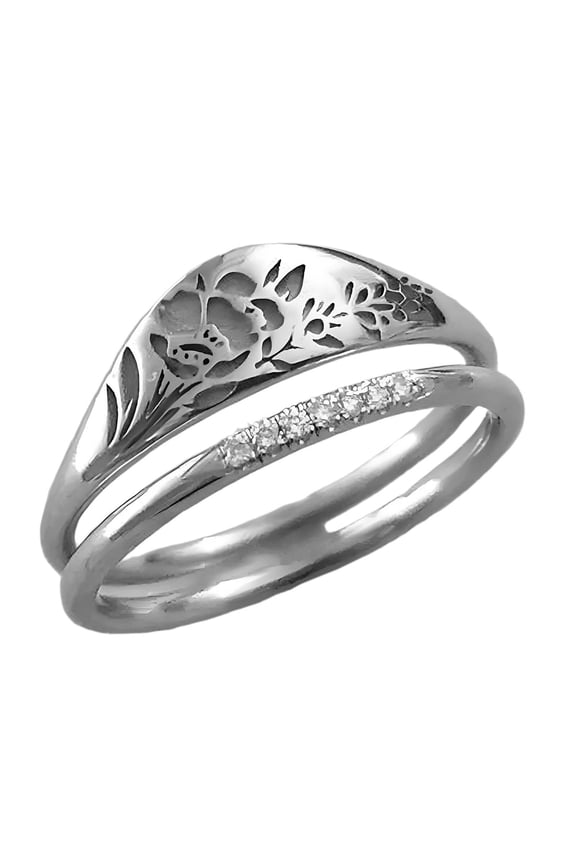 2026 New Sterling Silver Rings Statement of Personal Style Rings for Women Elegant Shine Rings for Daily Party Office White Combination2