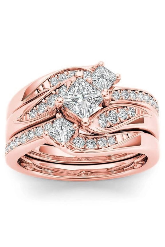 2026 New Sterling Silver Rings Trendy and Fashion Forward Jewelry Rings Lightweight Comfort Rings for Women Combination4 for Daily Wear Parties Travel Gifts