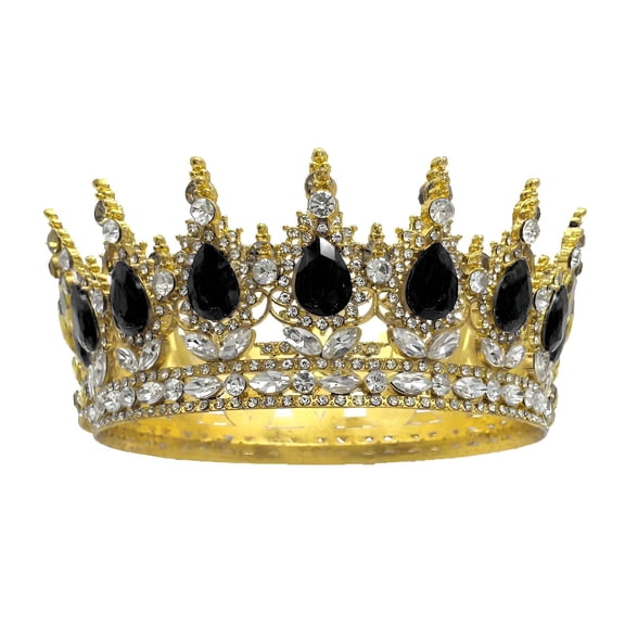 DESIGNICE 2026 New Tiaras for Women,3.35*1.57" Crown,Rhinestones Gold Crown