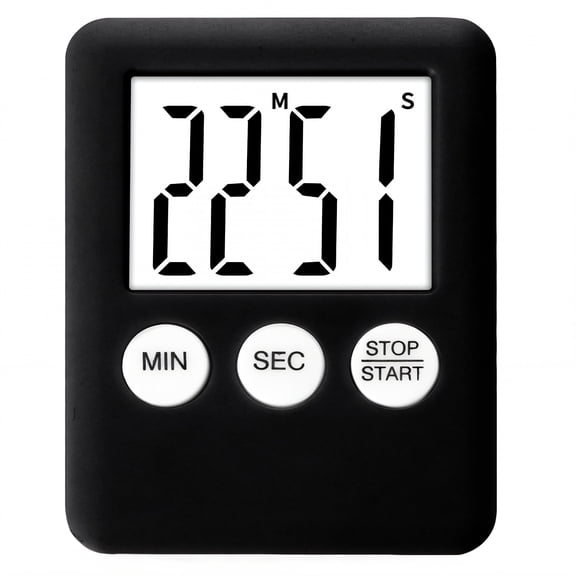 DESIGNICE 2026 New Timer 99 Minute Timer Shot Timer Magnetic Design Silent Reminders Time Timer Black for Cooking Workouts Meetings Time Management Classroom Use