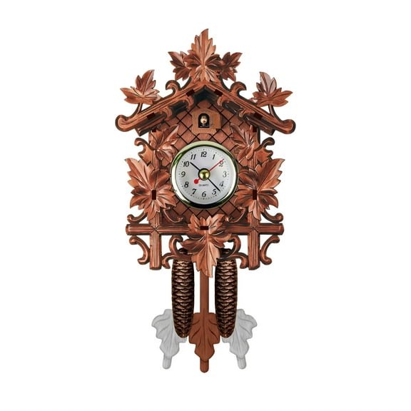 DESIGNICE 2026 New Traditional Black Forest Cuckoo Clock, Newly Wood Coo Coo Clock Decorative Wall Clock with Pendulum and Chiming Function - Perfect Wall Clocks for Home Livingroom Decor