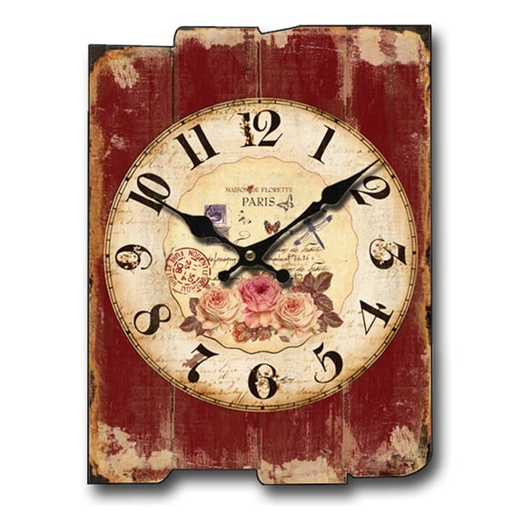 DESIGNICE 2026 New Wall Clock Copper Tipped Hands Kitchen Clock Elegant Wood Design Clear View Dial Bathroom Clock for Kitchen Living Room Bathroom Style10