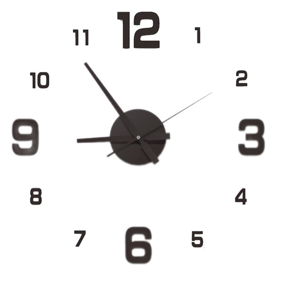 DESIGNICE 2026 New Wall Clock Large Hands Small Wall Clock Silent Scan Mechanism Minimalist Clock Bathroom Clock for Bedrooms Kitchens Living Rooms Offices