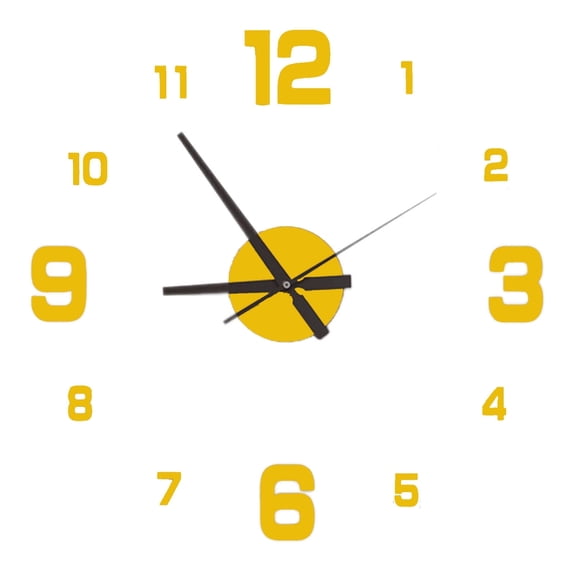 DESIGNICE 2026 New Wall Clock Silent Quartz Movement Kitchen Clock Easy Installation with Self Adhesive Backing Small Wall Clock Style8 for Kitchens Offices Bedrooms Bathrooms Home Decor