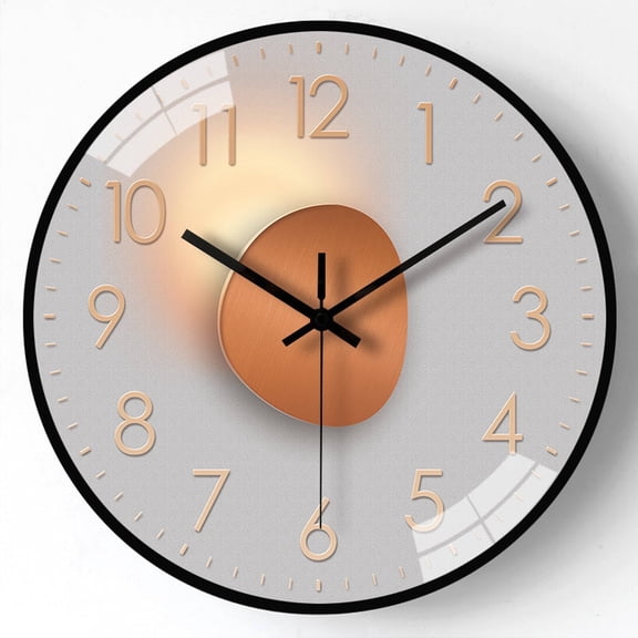 DESIGNICE 2026 New Wall Clock Sleep Friendly Silent Mechanism Kitchen Clock Elegant and Timeless Look Small Wall Clock 8" Style1 for Kitchen Living Room Bedroom Office Dining Room