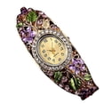 thumbnail image 1 of DESIGNICE 2026 New Watch for Men Women Bangle Crystal Flower Bracelet Quartz Watch Wristwatch for Daily Wear, Casual Outings, Parties, Special Occasions, Fashion Accessories., 1 of 7