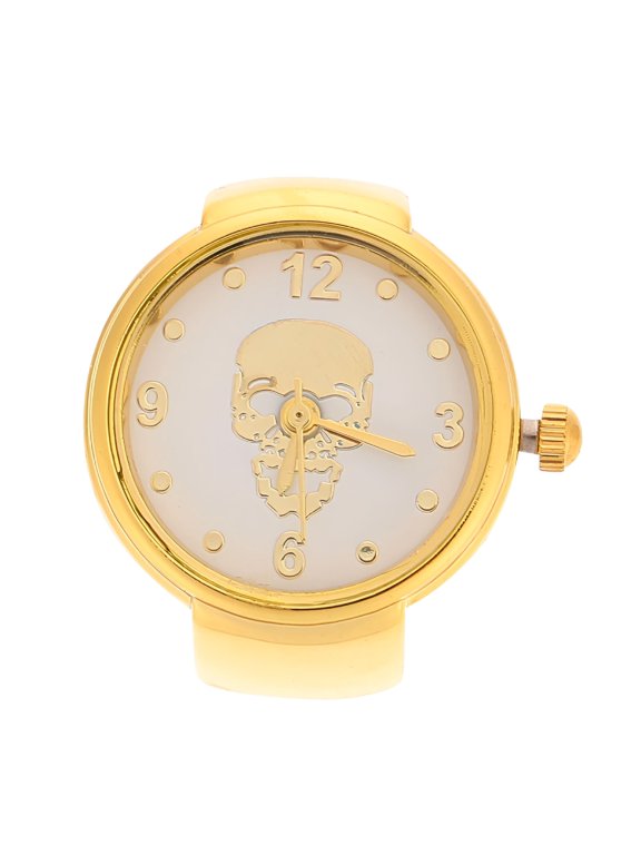 2026 New Watch Rings for Women Ring Watch Golden Glass 1Set Time Viewing Daily Wear Most People, Casual Outings, Work, Fashion, Special Occasions