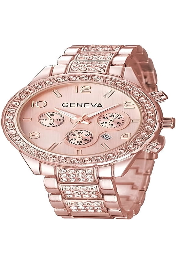 2026 New Watches for Women Rose Gold Fashion Diamond Waterproof Luminous Quartz Stainless Steel Lady Watch for Casual, Work, Party, Gift Waterproof Watches for Women
