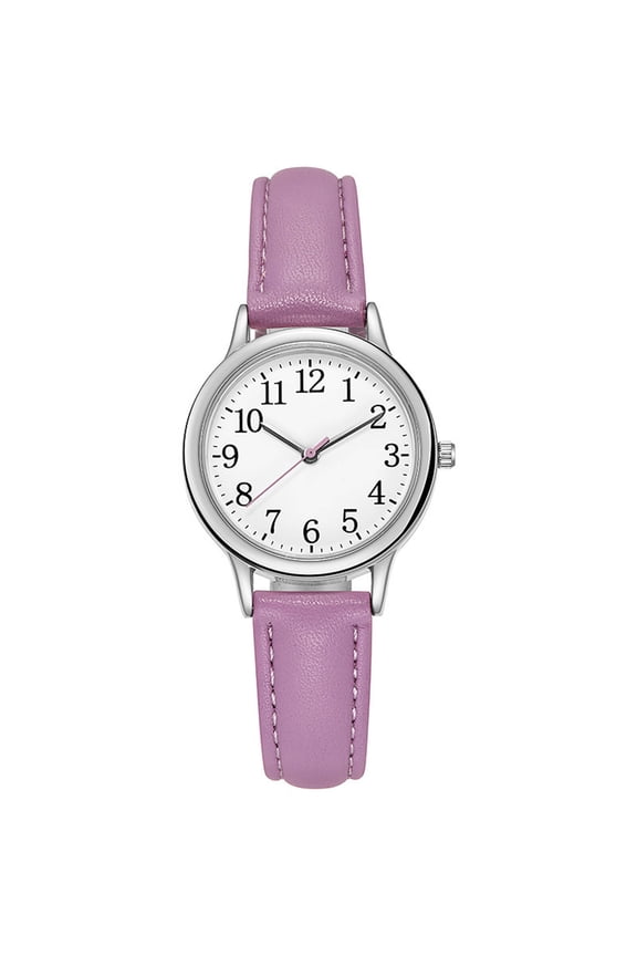 2026 New Watches for Women,Simple Elegant Design Ladies Watches for Women,Precision Quartz Movement Slim Leather Strap Womens Watch for Office, Casual, Evening Purple