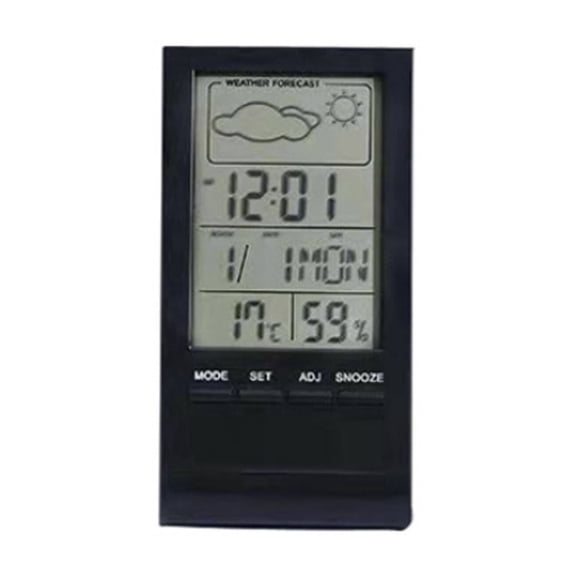 DESIGNICE 2026 New Weather Station Multi Function Hygrometer and Room Thermometer Indoor Large Lcd Display with Weather Forecast and Max/Min Temperature Records for Home Office Classroom Kitchen