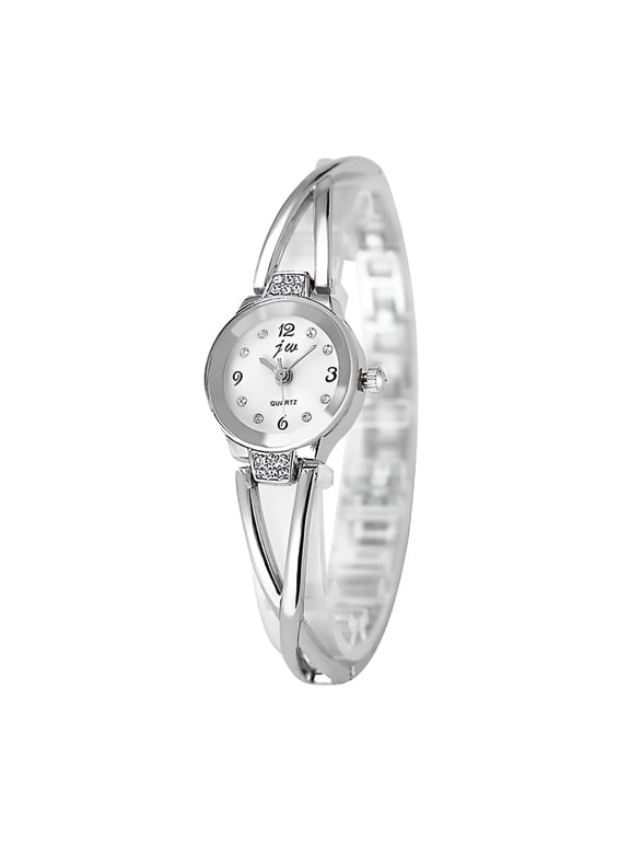 2026 New Women Quartz Watches Fashion Elegant Waterproof Wristwatch Petite Bracelet Watch for Daily Wear,Office,Parties,Casual,Formal (Silver)