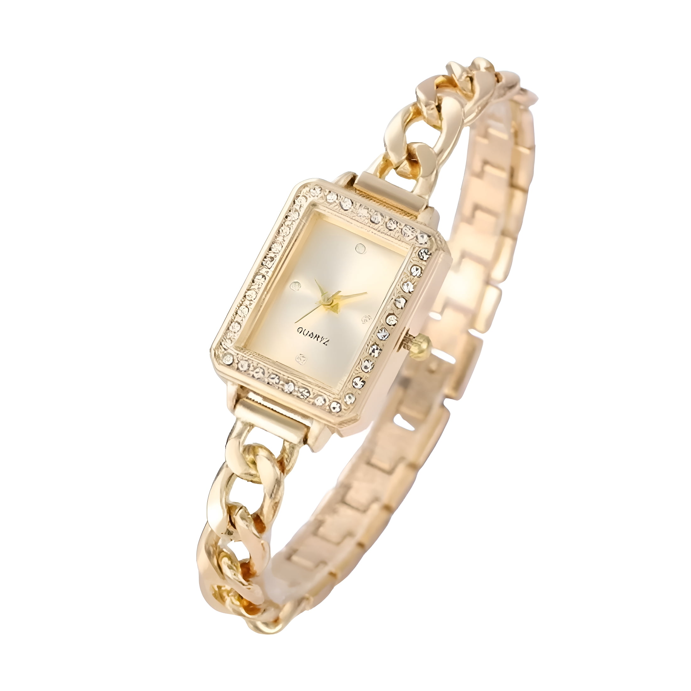 No brand, stylish chain wraparound band/bracelet watch Boho Chic Wrap Snake Skin Watch Band with Silver Chain | Mareevo main image 3