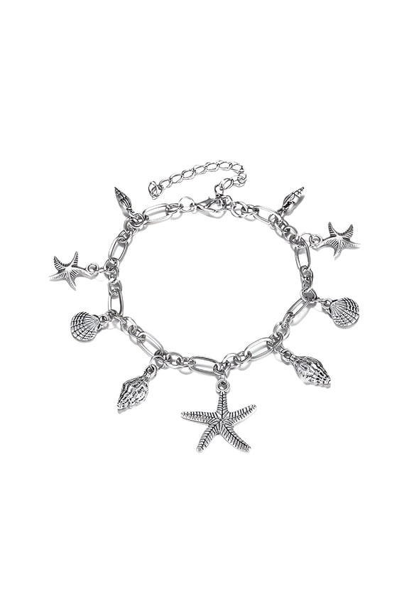 2026 New Women'S Ankle Retro Beach Turtle Bead Shell Push Pull Ankle Chain Beach Anklet Bracelet Jewelry Anklet for Beach,Travel,Vacation,Party,Festival,Daily Wear
