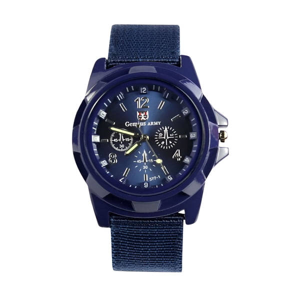 DESIGNICE 2026 New Women Solar Watches Outdoor Watch Military Sport Fabric Band Watch Blue for Outdoor Adventures,Sports,Hiking,Travel,Daily Wear.