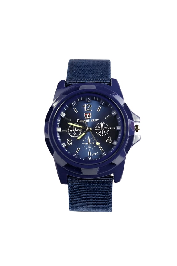 2026 New Women Solar Watches Outdoor Watch Military Sport Fabric Band Watch Blue for Outdoor Adventures,Sports,Hiking,Travel,Daily Wear.